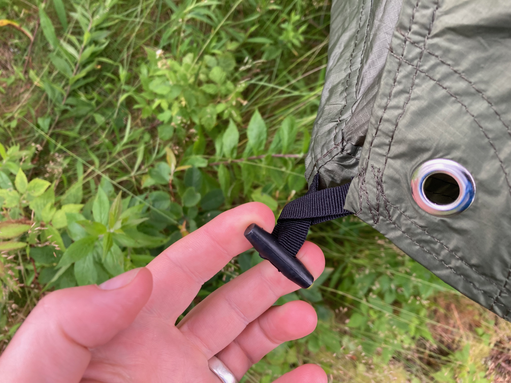 Toggles for rain fly